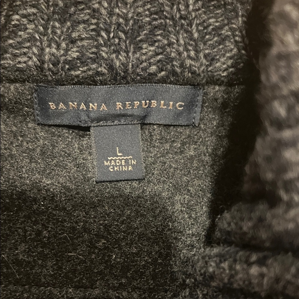 Banana Republic Dark Gray Men's Cardigan Sweater - Picture 2 of 6